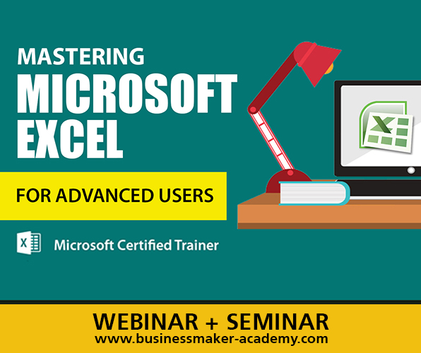 advanced microsoft excel training course