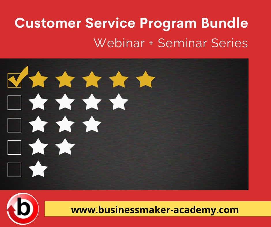 Customer Service Webinar and Seminar Training Program Bundle by Businessmaker Academy Philippines