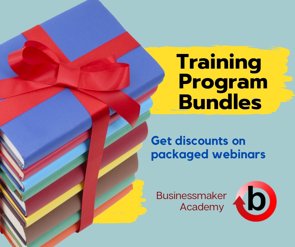 Training Program Bundle for Webinars and Seminars Businessmaker Academy Philippines