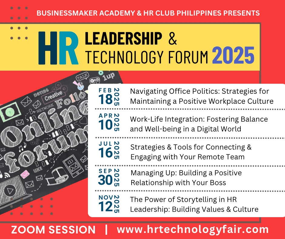 HR Leadership & Technology Forum: 2025 Line Up by HR Club Philippines & Businessmaker Academy